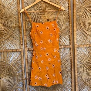 Princess Polly mustard  floral dress